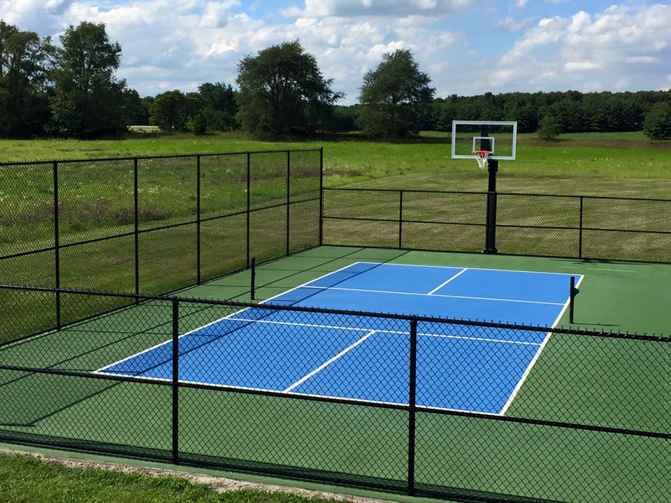 backyard pickleball court