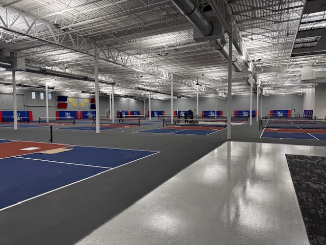 Completed Indoor Pickleball courts