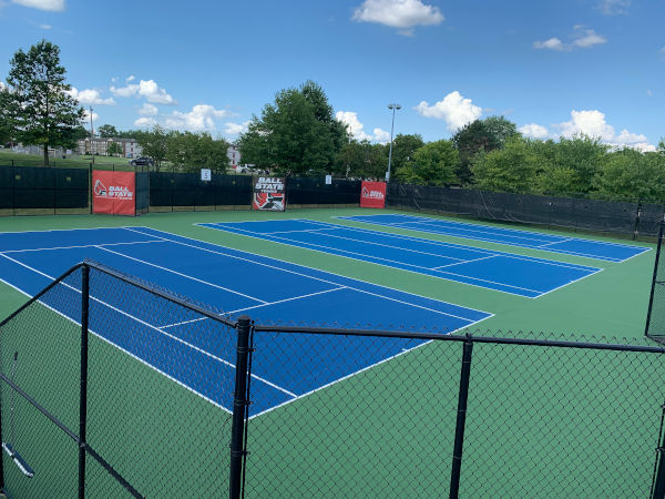 New tennis courts at Ball State